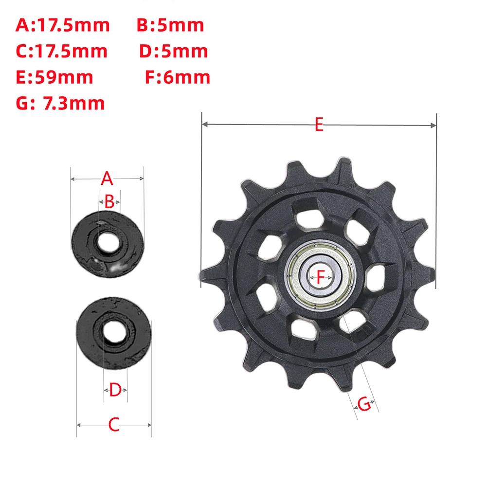 بكرة الدراجة الخلفية Derailleur Jockeywheel 12T 14T 12 سرعة دراجة Joc مفتاح الدراجة الجبلية Mtb عجلة بكرة إصلاح Derailleur الخلفي #2