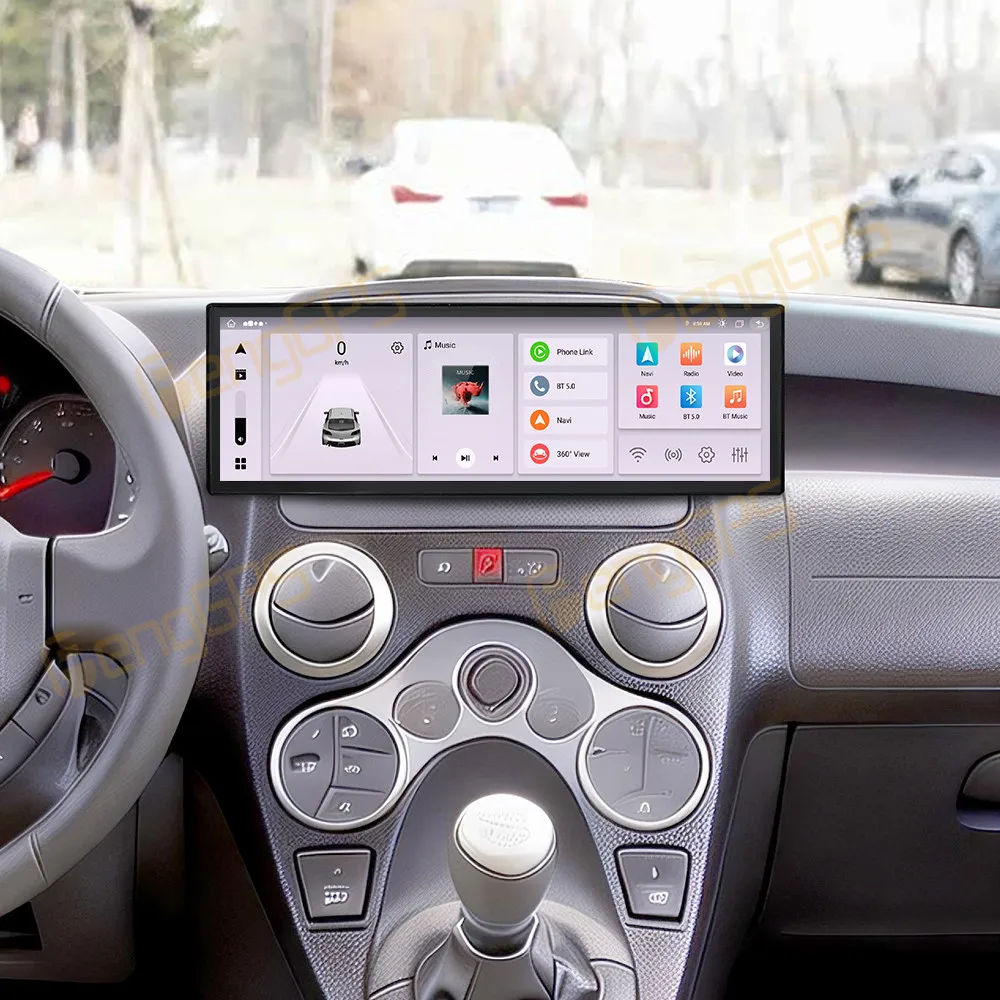 14.9 Inch Screen Car Radio For Fiat Panda 2003-2012 Android Auto GPS Navigation Multimedia Video Stereo Receiver Head Unit