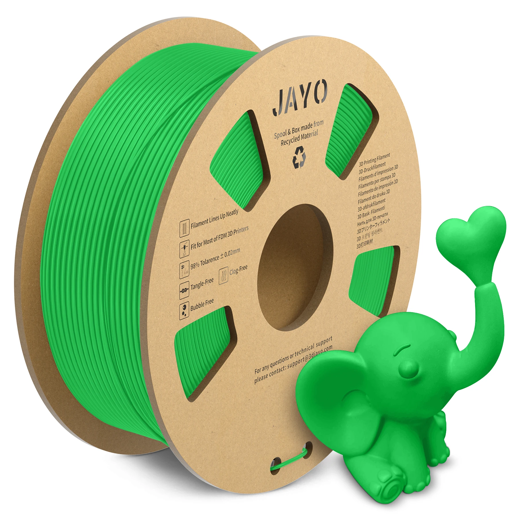 SUNLU/JAYO PLA Matte Oberfläche, ordentlich gewickeltes Filament, 1,75 mm, 1 kg, glatte, matte Filamentmaterialien für 3D-Drucker und 3D-Stift