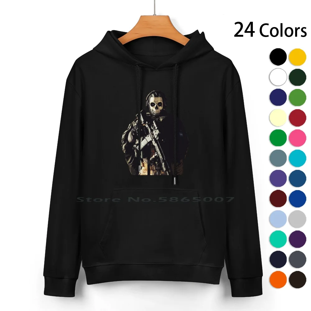 Ghost Pure Cotton Hoodie Sweater 24 Colors Ghost Price Soap Modern Warfare 2 Modern Warfare Mw2 Cool Soldier Assasin Games