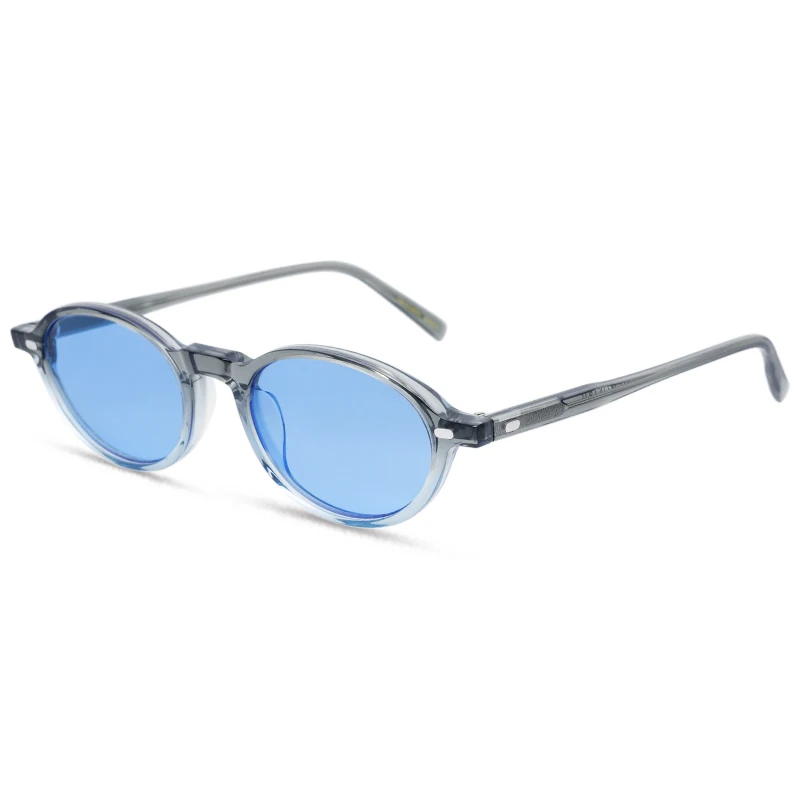 

New Thin Edge Design Small Frame Acetate Sunglasses for Men and Women UV400 Sunglasses 9652