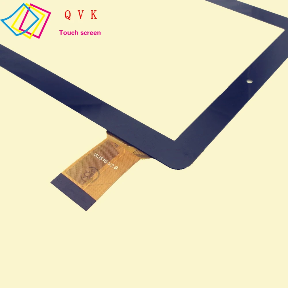 WJ610-v2.0 Black 10.1 Inch for RCA PRO10 Edition RCT6203W46 tablet pc capacitive touch screen glass digitizer panel