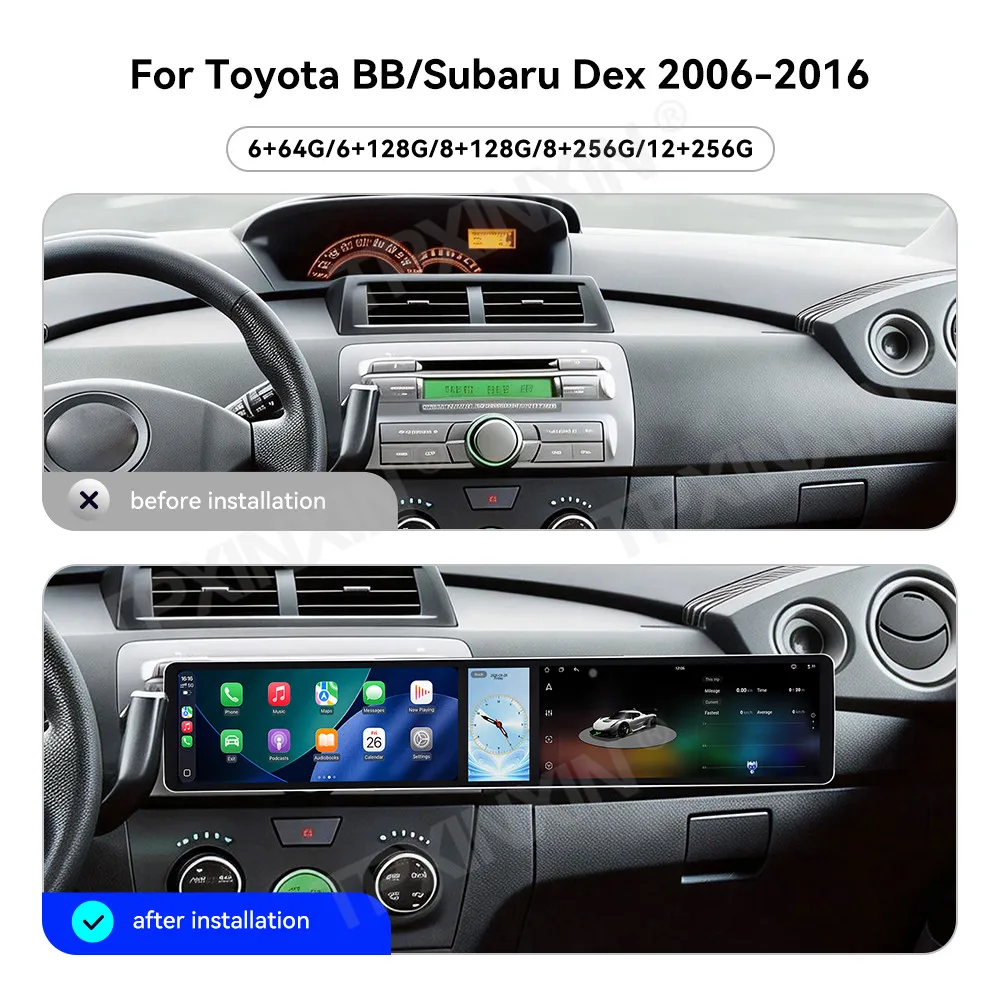 For Toyota BB Subaru Dex 2006-2016 Android Car Radio Multimedia Video Carplay Autoradio Stereo GPS Navigation Head Unit
