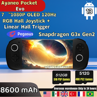AYANEO Pocket EVO Retro Handheld Game Console Video Player Android 13 G3X Gen2 RGB Joystick 7 Inch OLED  Screen BT 5.3 PSP PS2