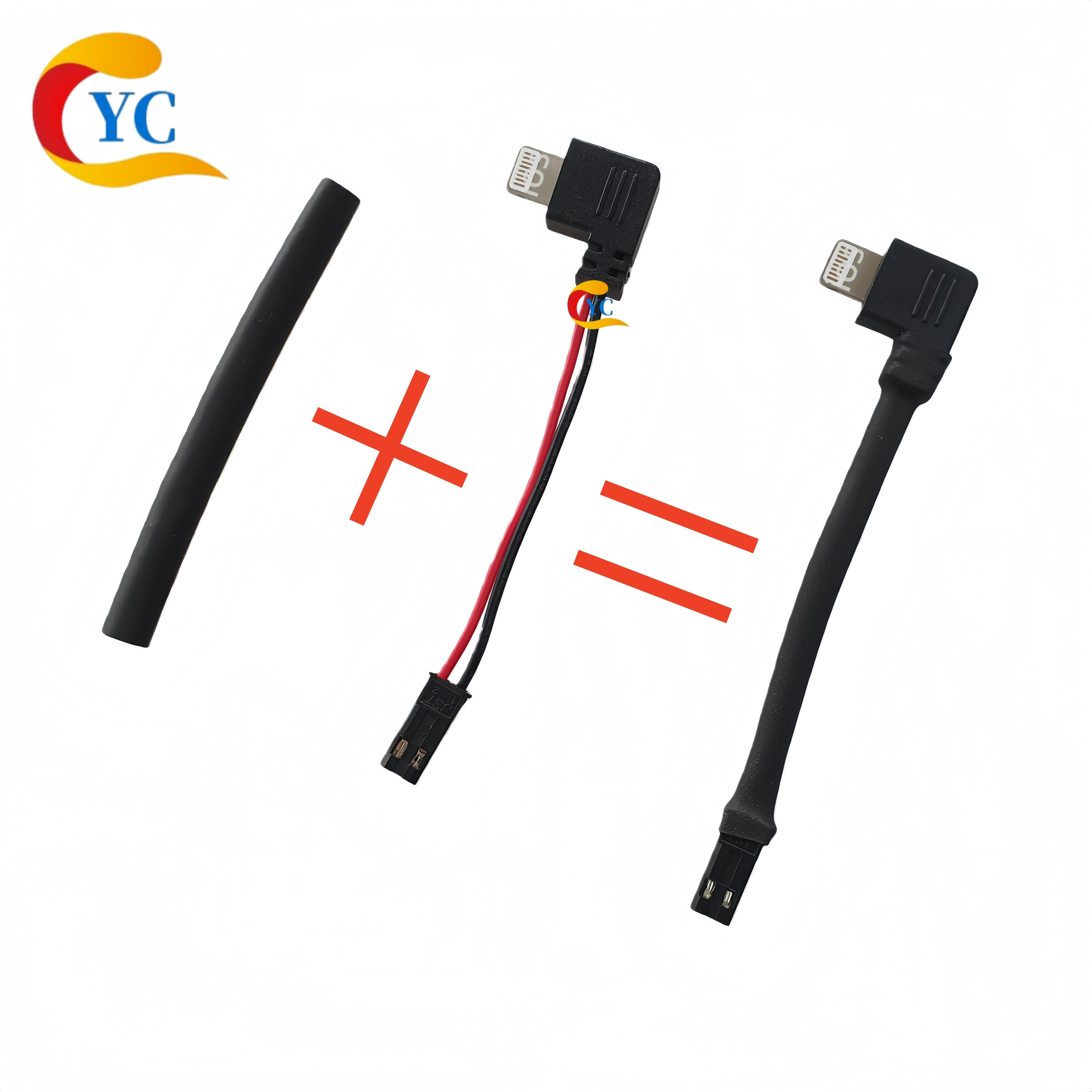 Tipo-c suporte do telefone móvel cotovelo magnético plugue de carregamento 2p carregamento rápido cauda plug cabo manga tubo termo retrátil manga protetora masculino e feminino jst/syp terminal cabo