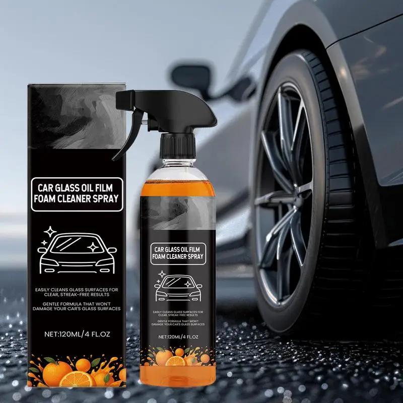 Средство для удаления масляной пленки автомобильного стекла, очиститель масляной пленки для лобового стекла автомобиля, 120 мл, обезжириватель, жидкий спрей, полировка, защита для