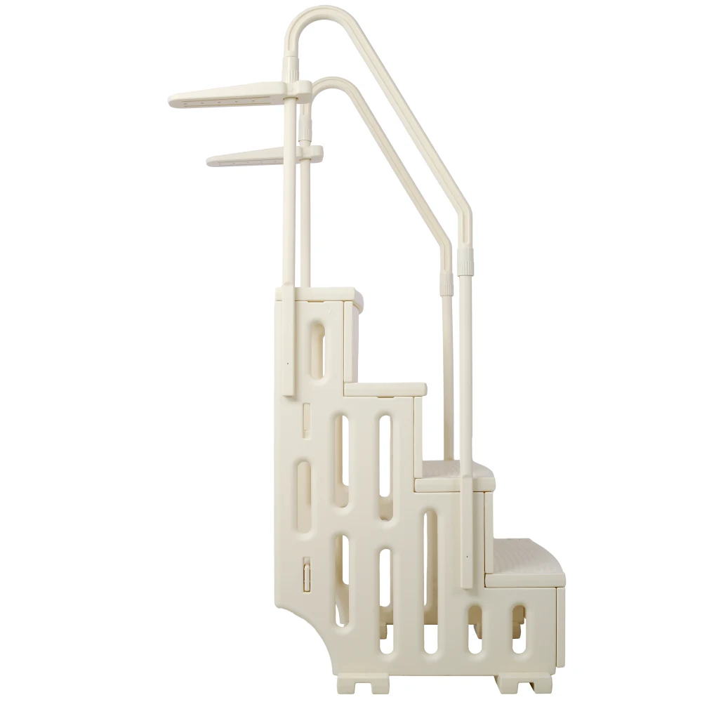 Pool Ladder Heavy-Duty 4 Safety Step for Above Ground Pools Stair Entry System with Handrails 400lbs