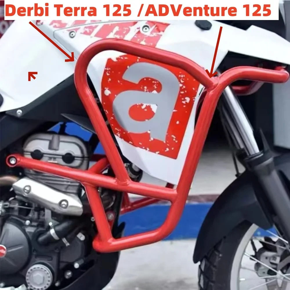 New Motorcycle For Derbi Terra 125 / ADVenture 125 Engine Guard Engine Guard Crash Bar Protection Bumper Guards Fit Derbi Terra