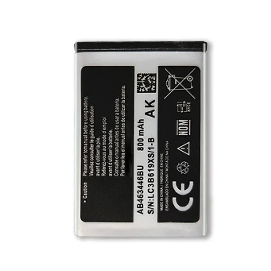 Battery AB463446BU AB463446TU For Samsung S139 M628 X520 F258 E878 F299 E1200M SGH-B108 GH-M310 SGH-L258 800mAh