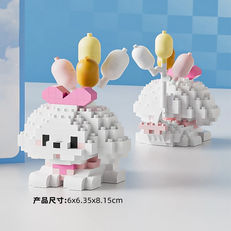 Mini Cat Set Blocks Construction Set Animals Micro Building Blocks Toys for Children 6 to 12 Year Old Dog Kids Educational Toys