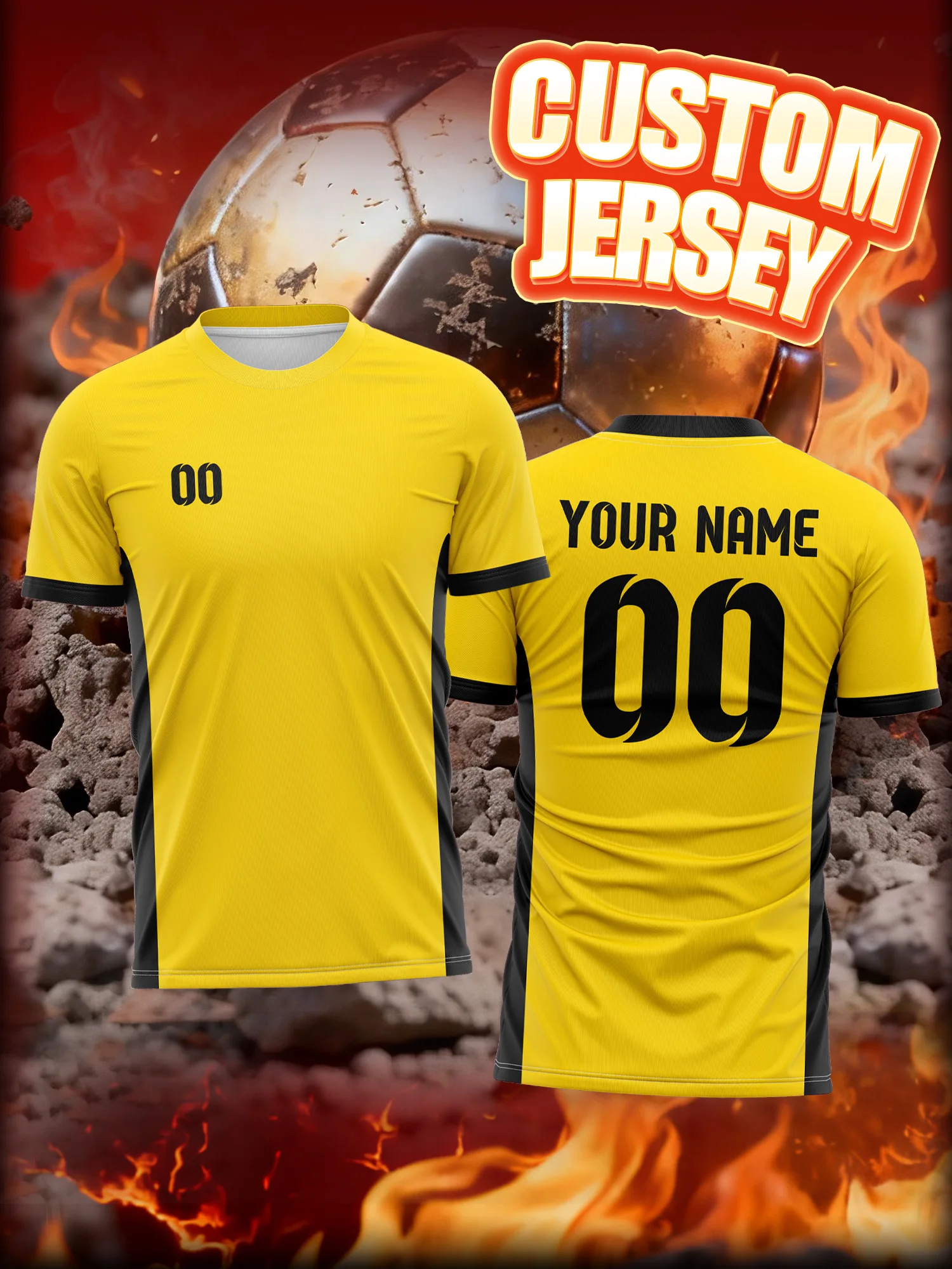 

Футбольная форма с индивидуальным фото, именем и номером для местной команды, клуба, команды по району, клубной команды