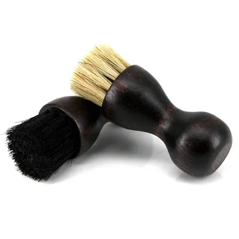 

Buffing Brush Supplies Leather Shoes Portable Boot Shoes Brush Wood Handle Home Cleaning Tool 1 PC Mini Bristle Brushes