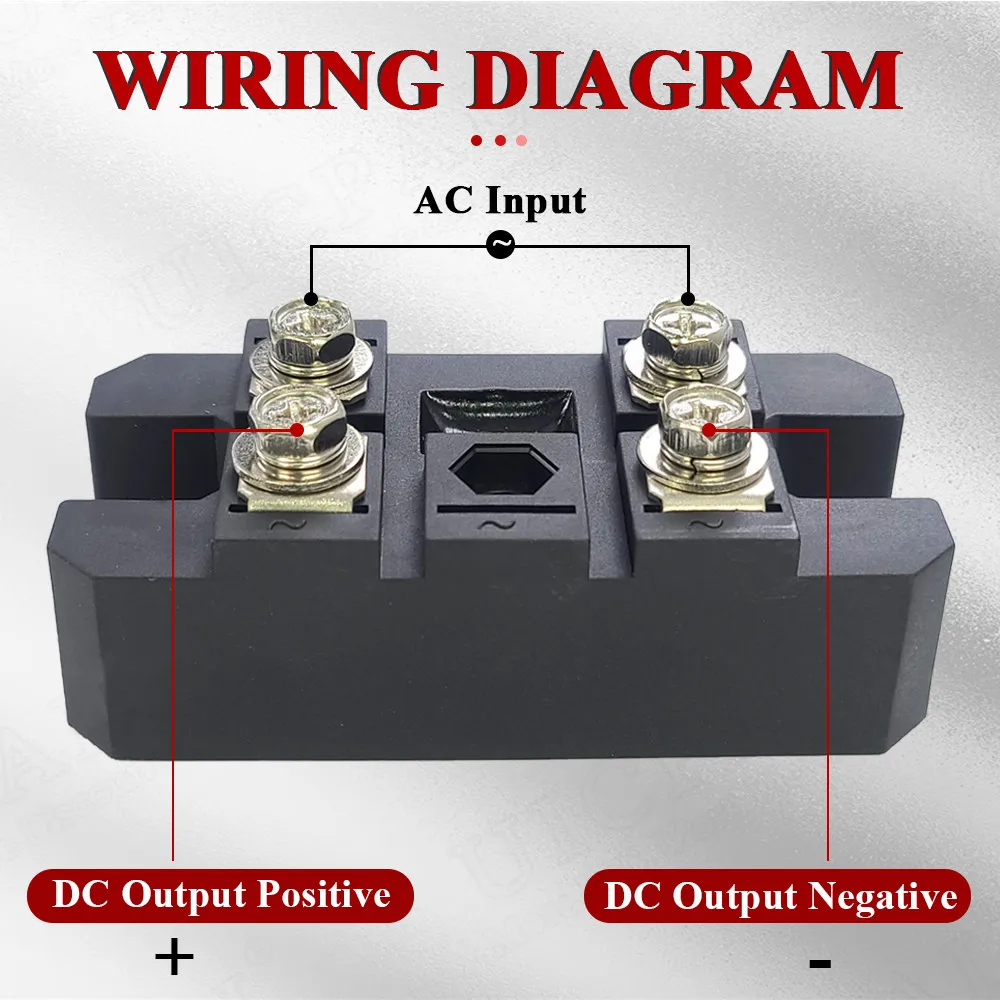 Single Phase Rectifier Bridge Module AC to DC MDQ100A 12V 24V 36V 48V 60V 220V 1000V 1200V 1600V