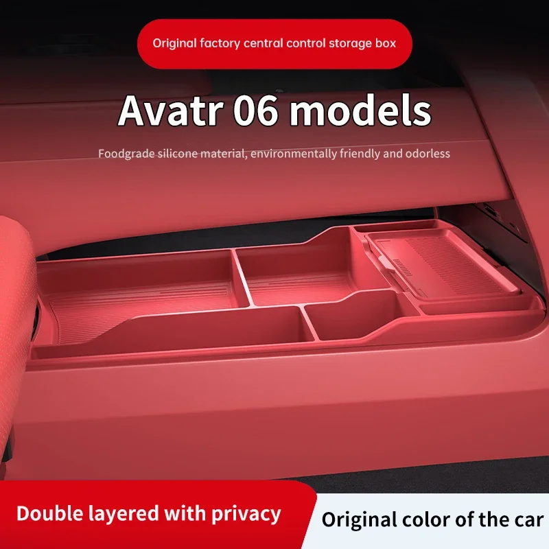 2025 For AVATR 06 Center Console Below Storage Box AVATR06 Central Control Organizer Mat Car Interior Silicone
