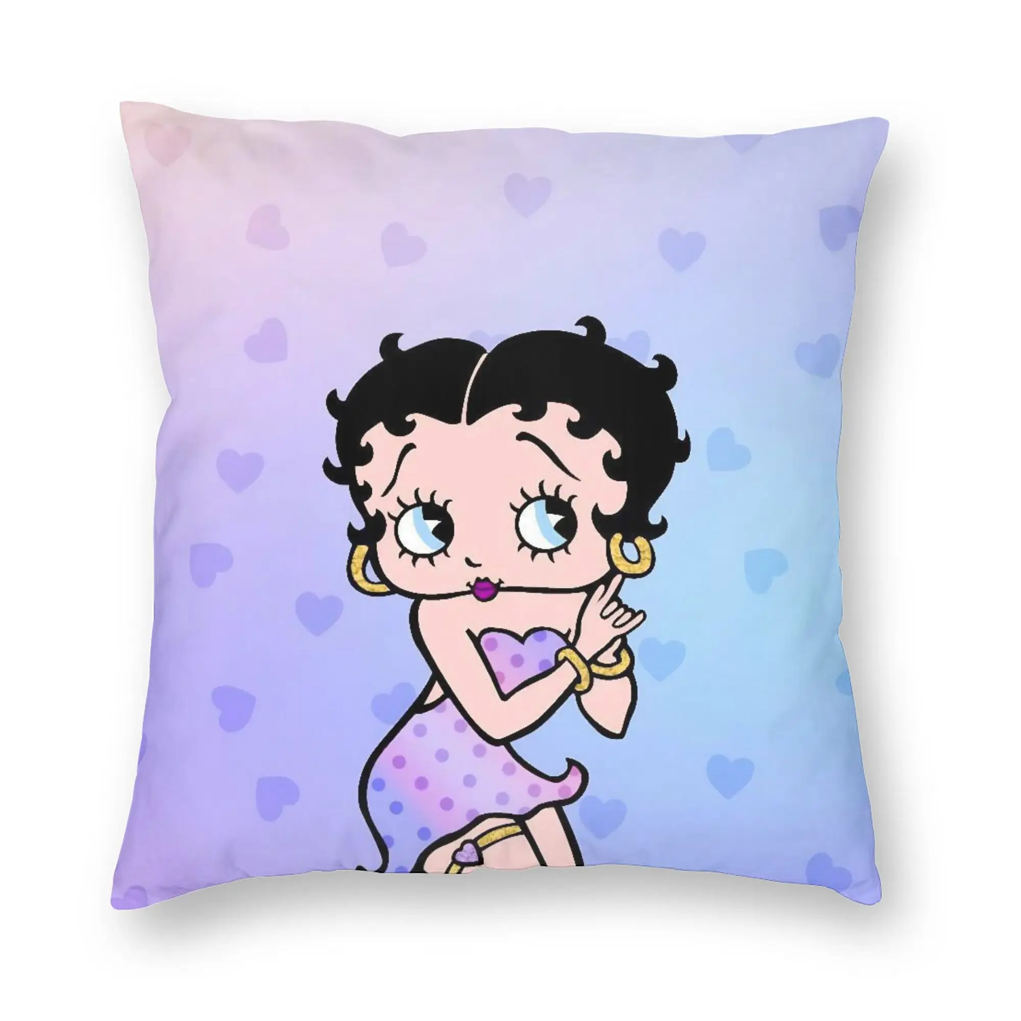 Anime B-Betty BoopS Pillowcase Double-sided Printing Polyester Cushion Cover Decoration  Pillow Case Cover Home Square 18''