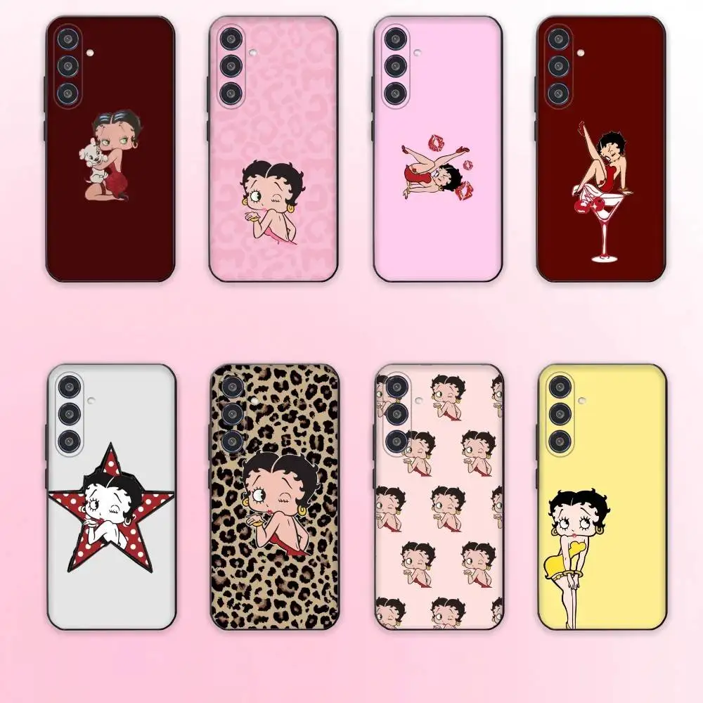 

Girl G-Betty-es BoOpS Phone Case For Samsung Galaxy A73,A72,A71,A70,A53,A52,A51,Others Soft Black Cover