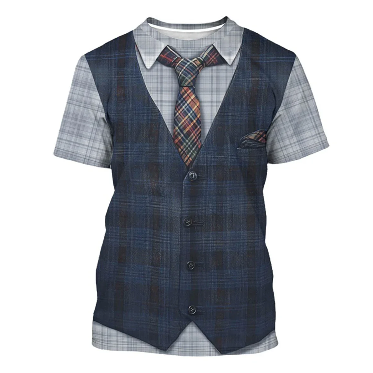 

3D printed pirate captain T-shirt fun role-playing costume neck short sleeved T-shirt new casual T-shirt men's top