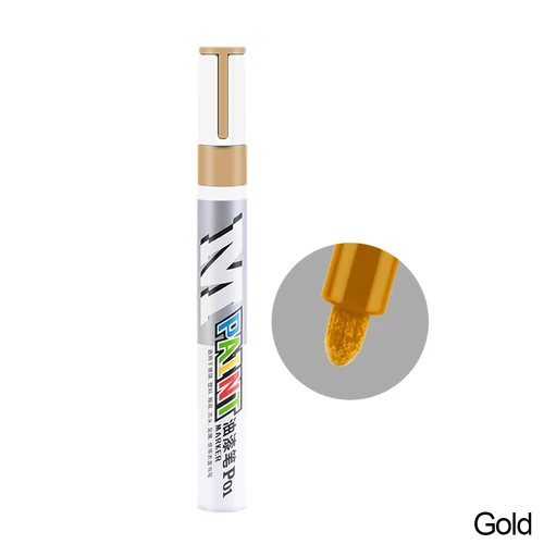Weiß Wasserdicht Autos Rad Reifen Fettige Markierung Stift Auto Gummi Reifen Farbe Stift Cd Metall Permanent Farbe Marker Graffiti Ausbesserung