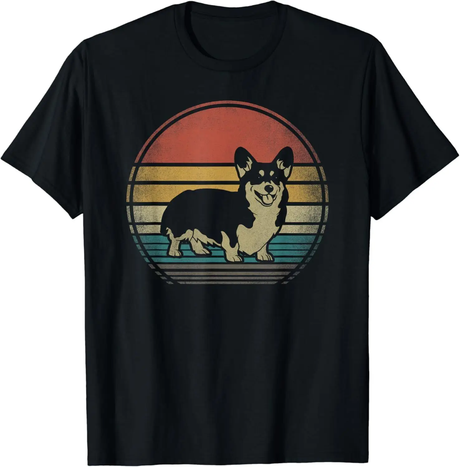 

Corgi Dog Retro Vintage 60s 70s Funny Corgi Dogs Loves Gift Unisex T-Shirt