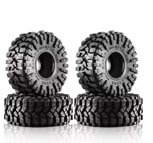 

4 шт., 120 мм, 1,9 резиновая шина для 1/10 RC гусеничного автомобиля TRX4 RC4WD D90 Axial SCX10 90046 II III Redcat