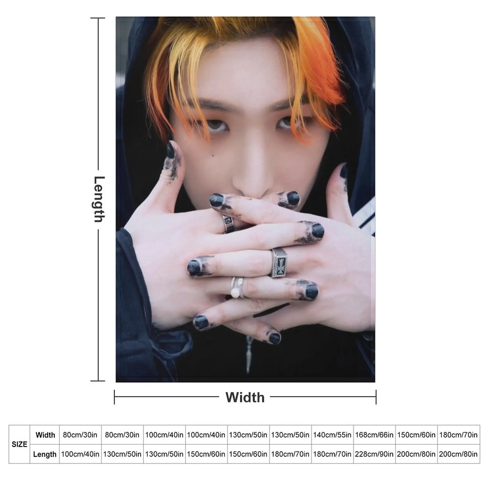 ATEEZ MINGI HALAZIA Throw Blanket Polar Comforter Blankets