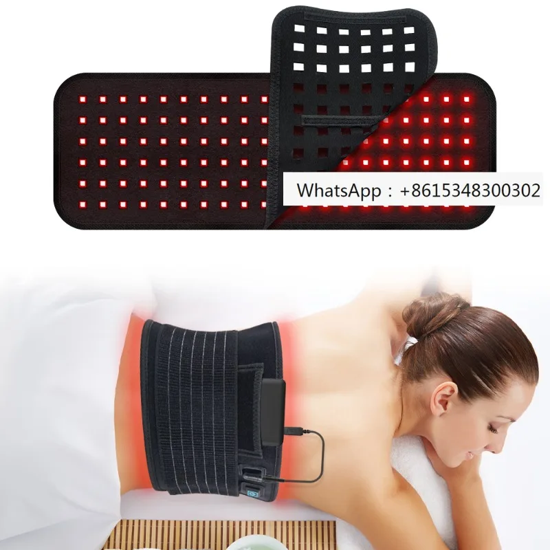 

Gerylove wearable red therapy light belt device 660nm 850nm Large Pads led infrared wrap for back/muscle pain relief