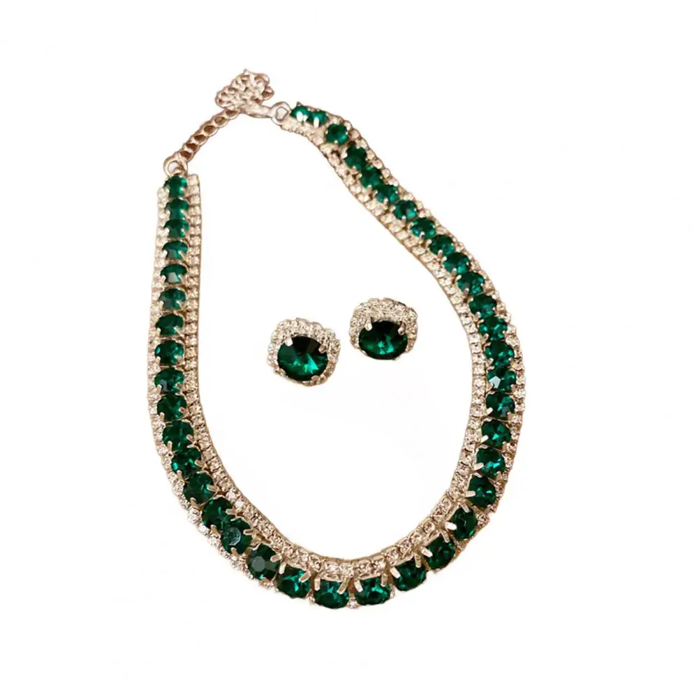 مجموعات مجوهرات النساء الزفاف زي الزفاف مجوهرات أقراط خواتم أساور قلادة قلادة