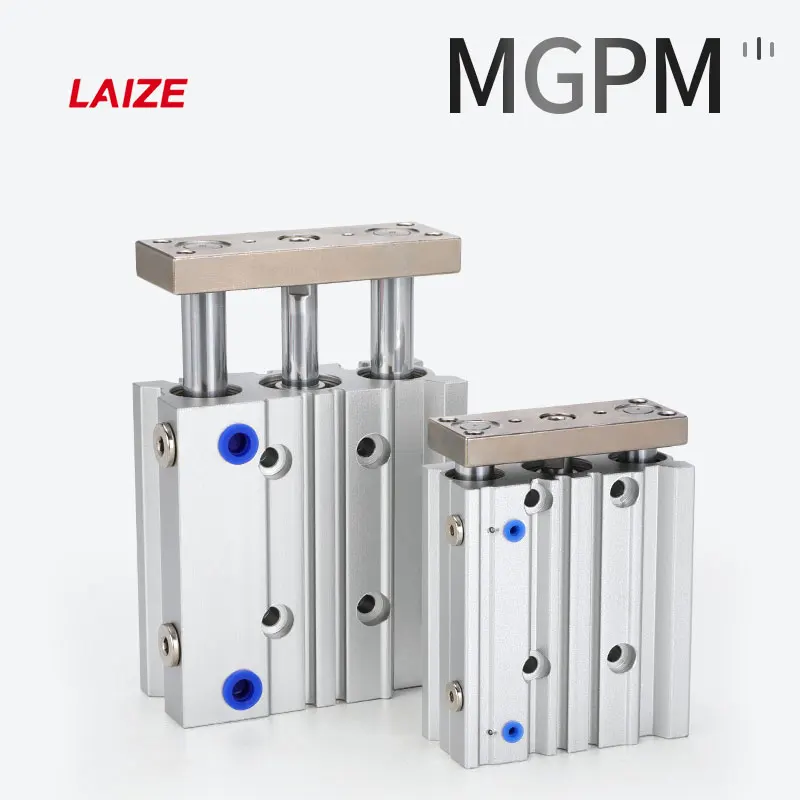 MGPM 16 Three-rod Pneumatic Air Cylinder With Guide Rod Sliding Bearing