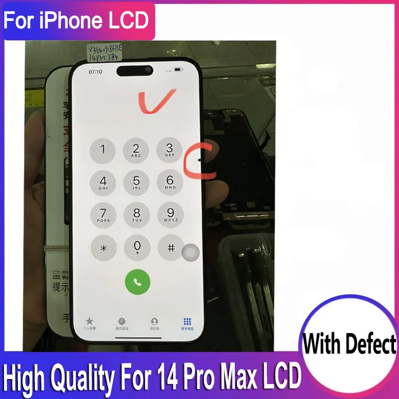 High Quality Defect For iPhone 14 Pro Max LCD Display Screen Replacement For iPhone 14Pro Max LCD