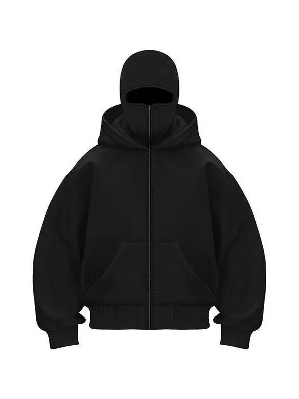 

Men's Hoodie Jaet Thiened Fce Zipper Hooded Sweatirt Casual Streetwear Autumn Winter Outerwear Comfortable Cotton Po...