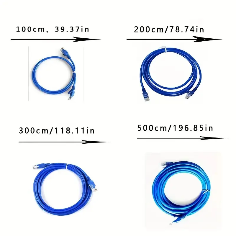 [كابل Cat5e عالي السرعة] كابل إيثرنت Cat5e عالي السرعة |   8 سنون ذكر إلى ذكر للاستخدام المنزلي والمكتبي