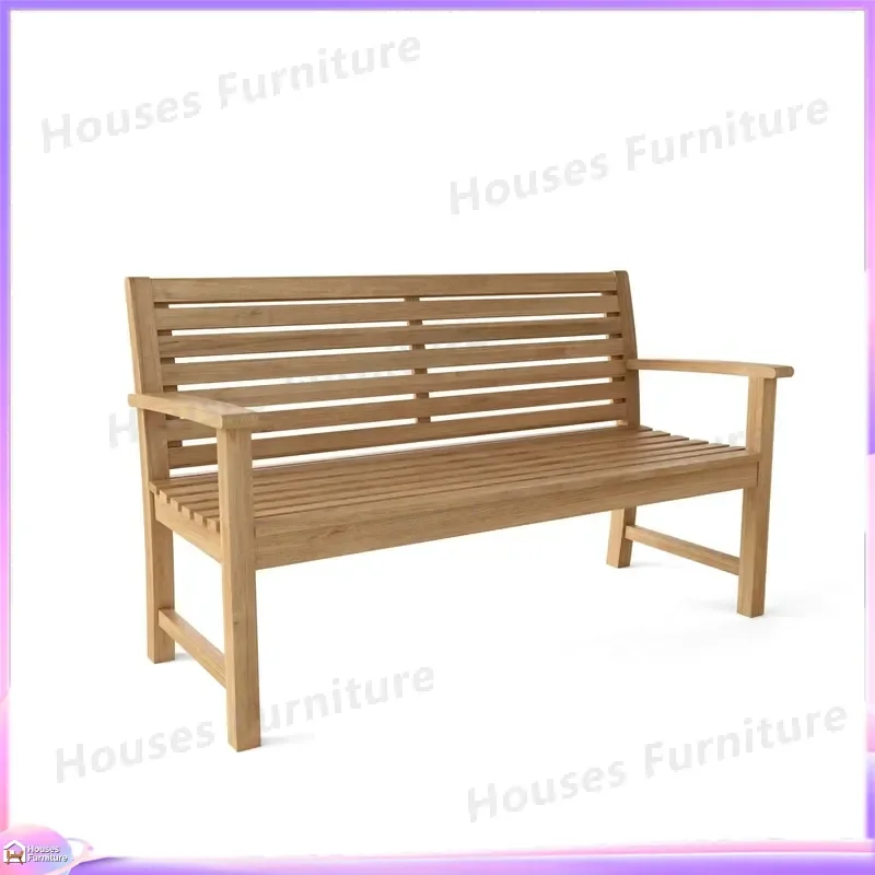 Victoria 59 Inch Terrace Bench Outdoor Garden Patio Furniture Metal Park Seat Durable Weather Resistant Backrest Lawn