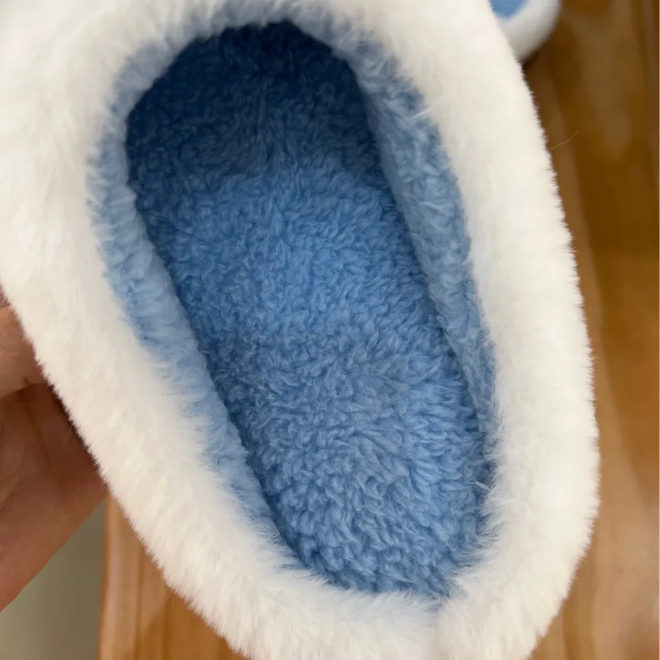 Cute Sanrio Cartoon Cinnamoroll Autumn Winter Cotton Slippers Ins Female Dormitory Indoor Slippers Fluffy Slippers Girl Gift - Image 5