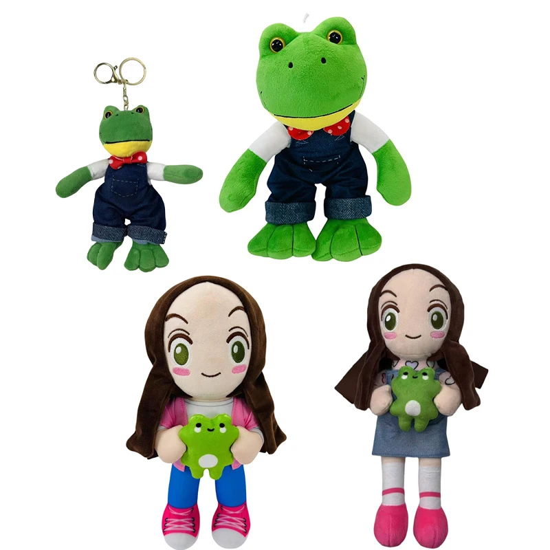 جديد لطيف محشوة نماذج للحيوانات دمية لينة طويلة الساق الضفدع الأخضر التعبير السحري أفخم دمية الكرتون فتاة عيد الميلاد زوجين هدية #1