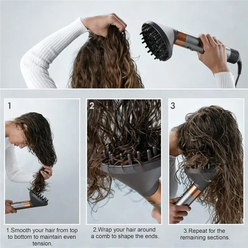 AC93-Faster Dan Define Wavy, Cu-Rly Diffuser Attachment Untuk Shark Flexstyle Untuk Pengering Rambut