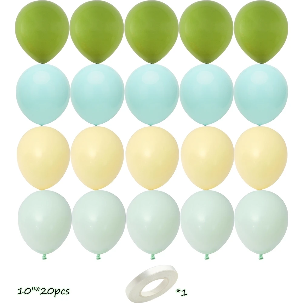 1 Satz grüne Serie Luftballons 40 Zoll Folie Vintage Nummer Ballon für Kinder alles Gute zum Geburtstag Party Dekor Jubiläum Baby party Versorgung – Detail 4