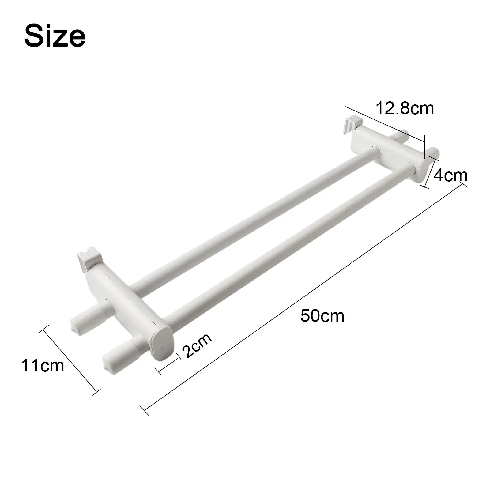 

Bathroom About 50 Cm Towel Rail No Drilling Required Practical And Stylish Rust-resistant Space-saving Towel Hanger