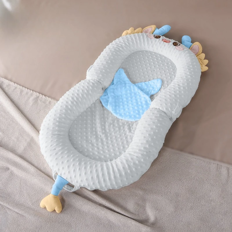 Moussinet de berceau pour nouveau-né Anti-renversement, lit de bébé avec conception Anti-surprise, coussin de couchage pour bébé pour une alimentation sûre de 0 à 3 ans