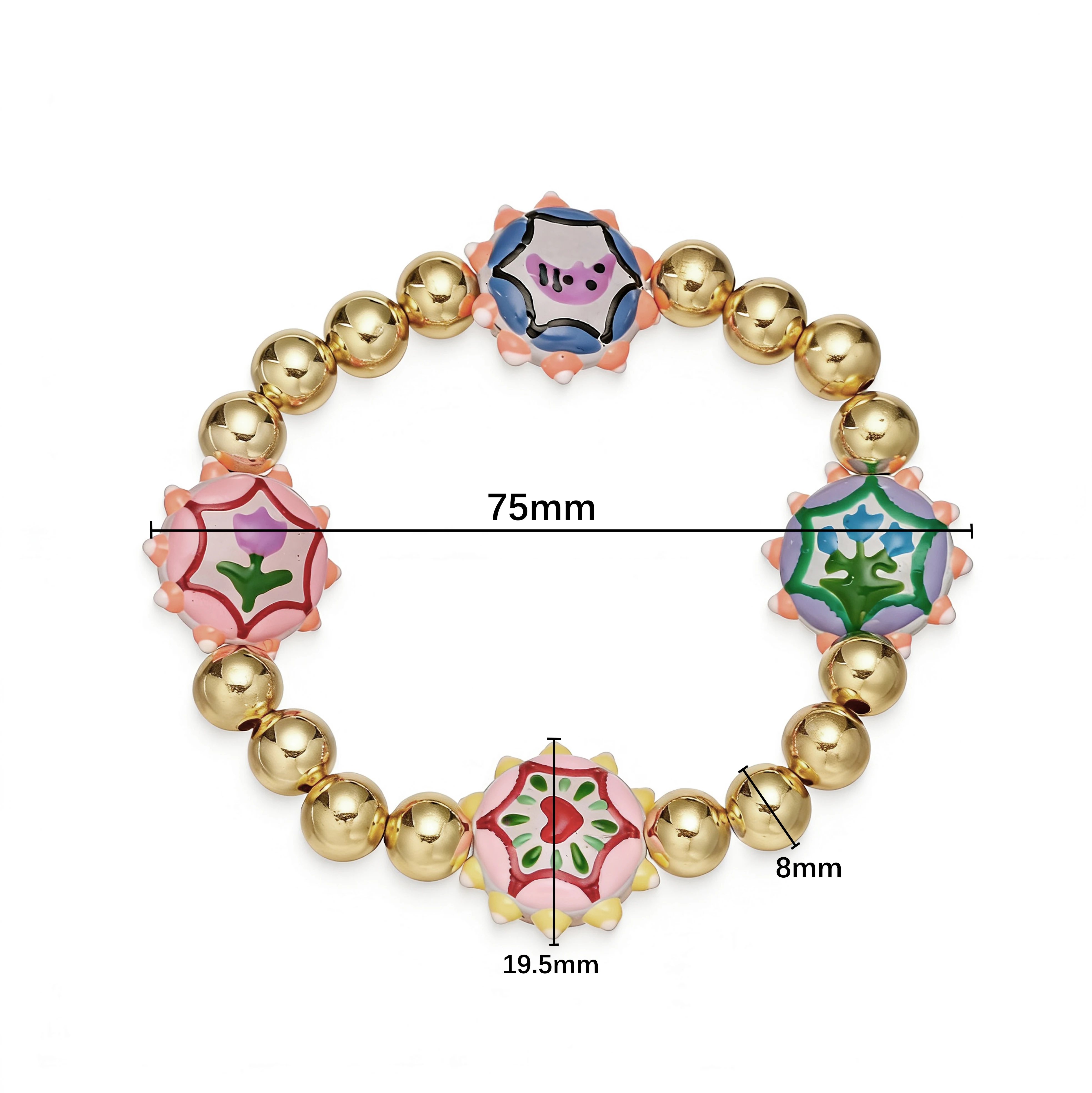Colorful Handcrafted Art Glass - огляд і ціна Bracelets