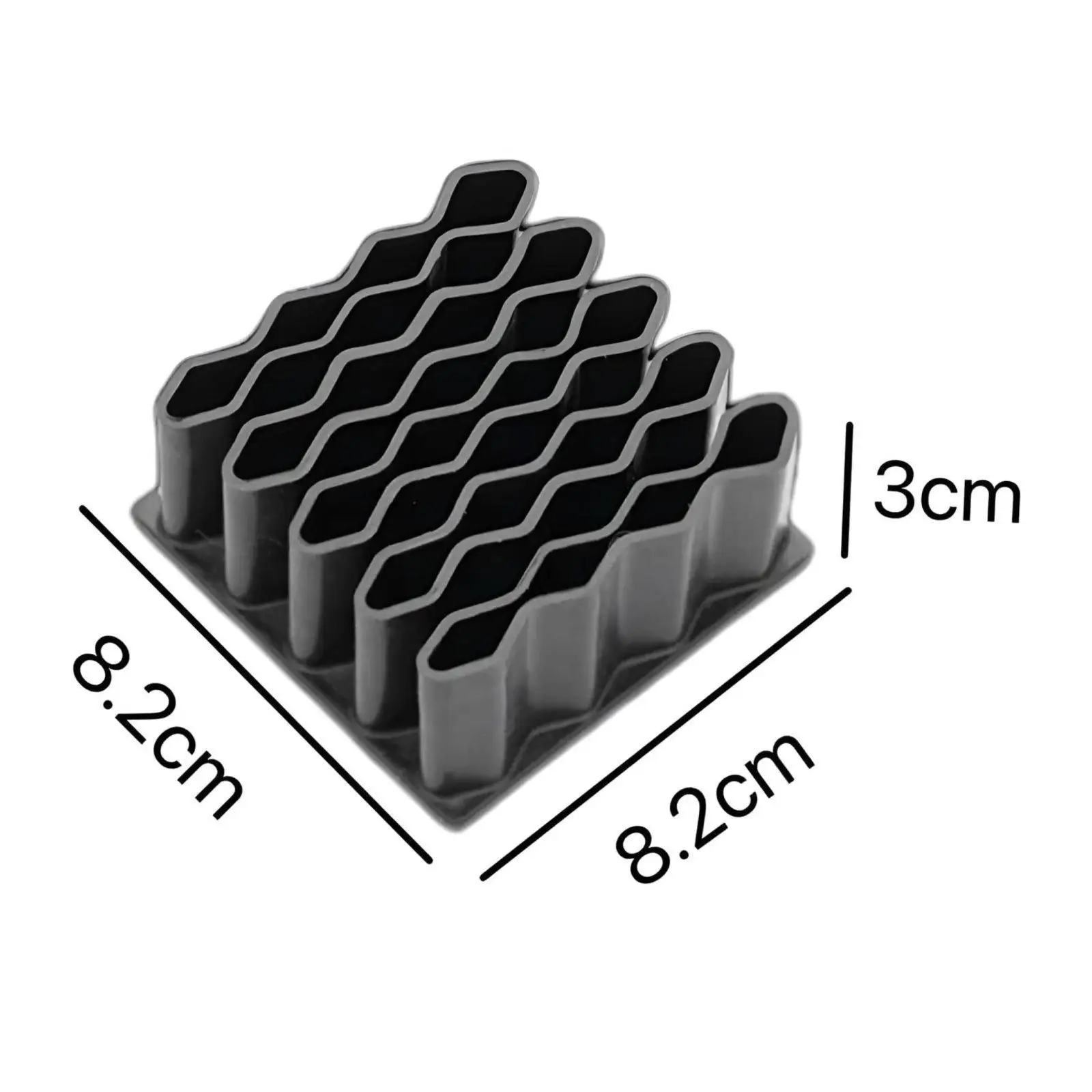 Desktop Organizer Upright Tube Stand Secure Wave Pattern Ointment Holder Space Efficient Tray for Vanity Top