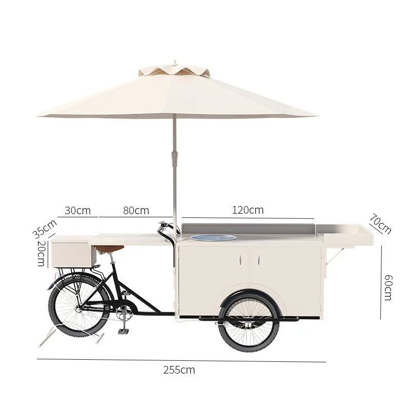 

Stall outdoor mobile food truc down donkey night market Internet celebrity promotion shopping mall sticky rice movable tricycle