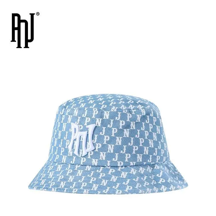 PNJ2023 New Men's and Women's Hats Couples Embroidered Bucket Hat All Over Print Leisure Fashion Versatile Sports Sun Hat