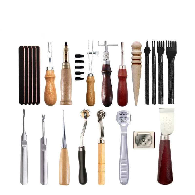 Nolvo World High quality Leather Craft Production Set leather craft tools Leather Art Suit