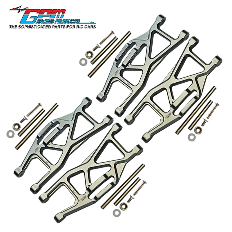 Brazos inferiores delanteros y traseros de aluminio GPM para 1/10 Maxx W/Widemaxx 8999 TRAXXAS