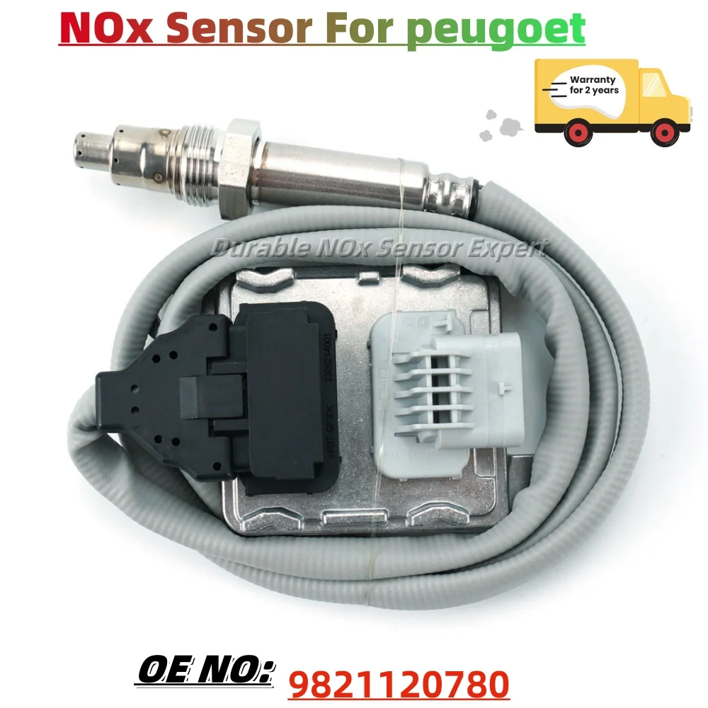 NOx Sensor 9821120780, 9817454580 5WK96761A, 12V Nitrogen Oxygen Sensor, Fit for Peugeot Boxer Citroen Relay