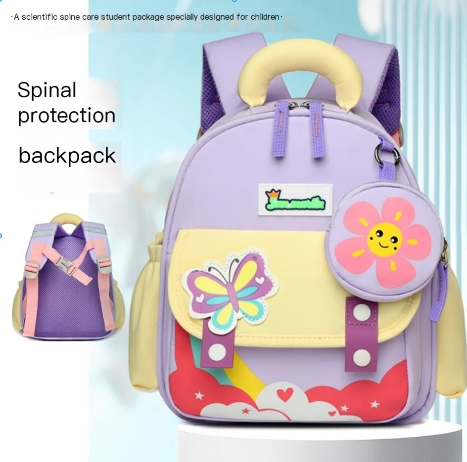 

Preschool Cartoon Backpack for Girls 2-5 Years - Lightweight Kindergarten Bag with Padded Shoulder Cute Critter