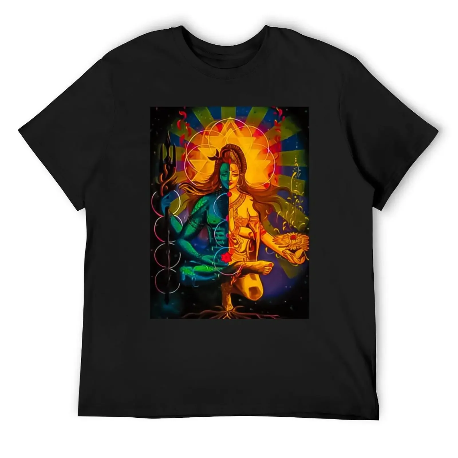 ShivShakti God Shiva and Godesss Parvati T-Shirt oversized blanks customs anime T-shirt men