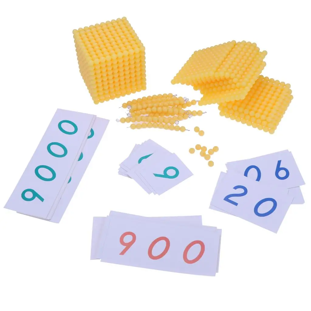 

Montessori Educational for Children Decimal Base Training for Early Learning Family Version