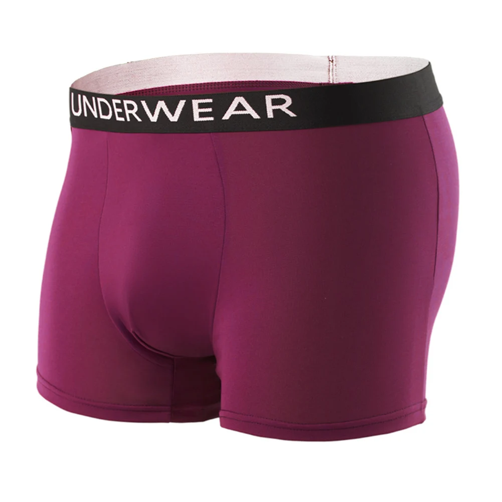 

Men Solid Soft Elastic Boxer Shorts Elastic Underwear For Man Briefs Sports Breathable Calcinha Comfort Panties Men's Underpants