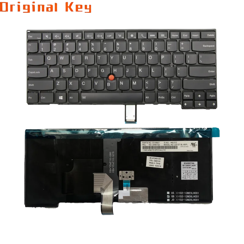 

Black Backlit Keyboard For Lenovo Thinkpad T460 T450 T440 T440s T431s T440p T450s 04X0107 04X0112 04X0101 04X0117 04X0138 04X012